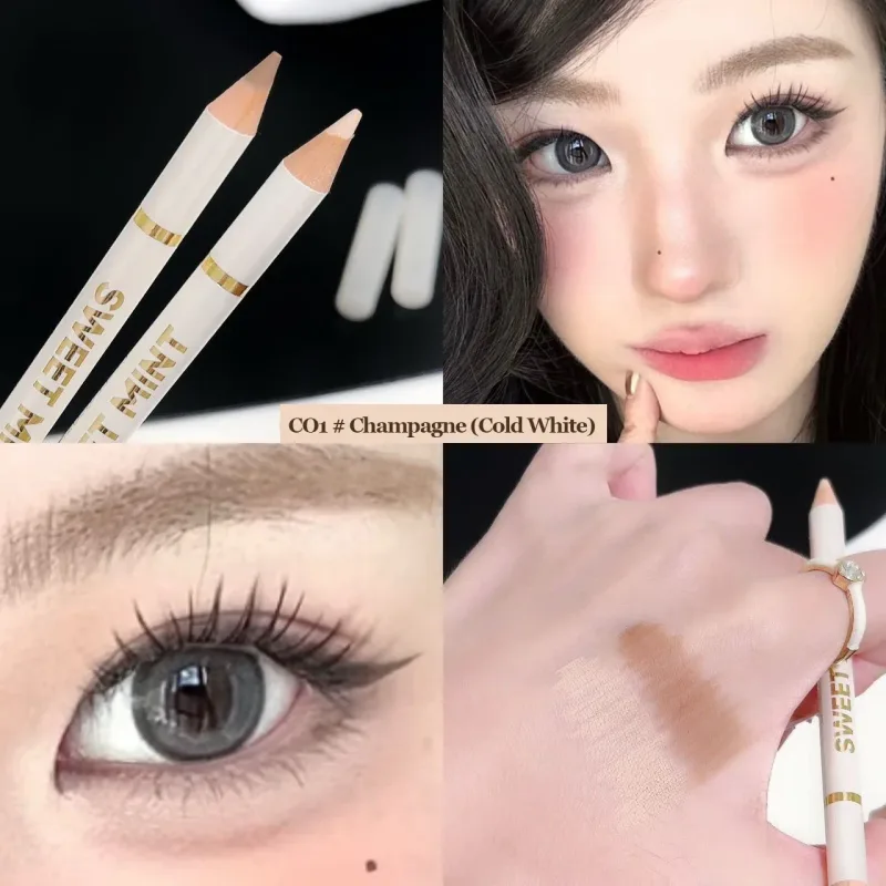 Dual End Aegyo-Sal Makeup Pen Nude Apricot Brown Under Eye Highlight & Shadow Pencil Natural Contour Brightening Eye Liner — image 8