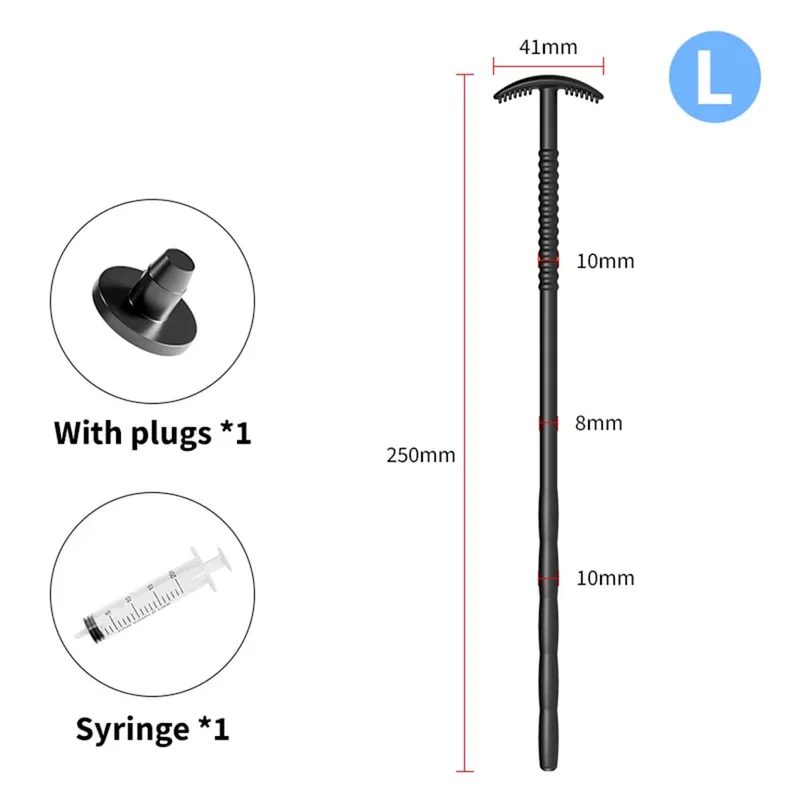 Tapón de pene hueco, Enema de descarga, palo de silicona, catéter, dilatación de sonido uretral, masturbador masculino, juguete sexual para hombre adulto, expansor — image 5