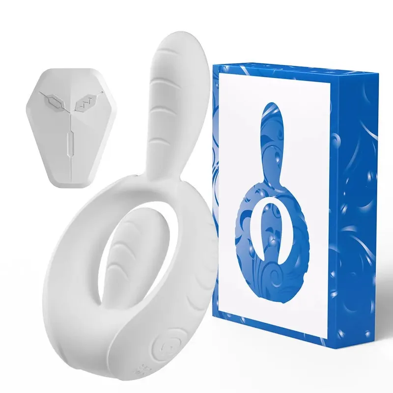Vibrating Cock Ring Vibrator 10 Modes Tapping Flapping Penis Ring Clitoral Stimulator Delay Ejaculation Sex Toy for Men Women