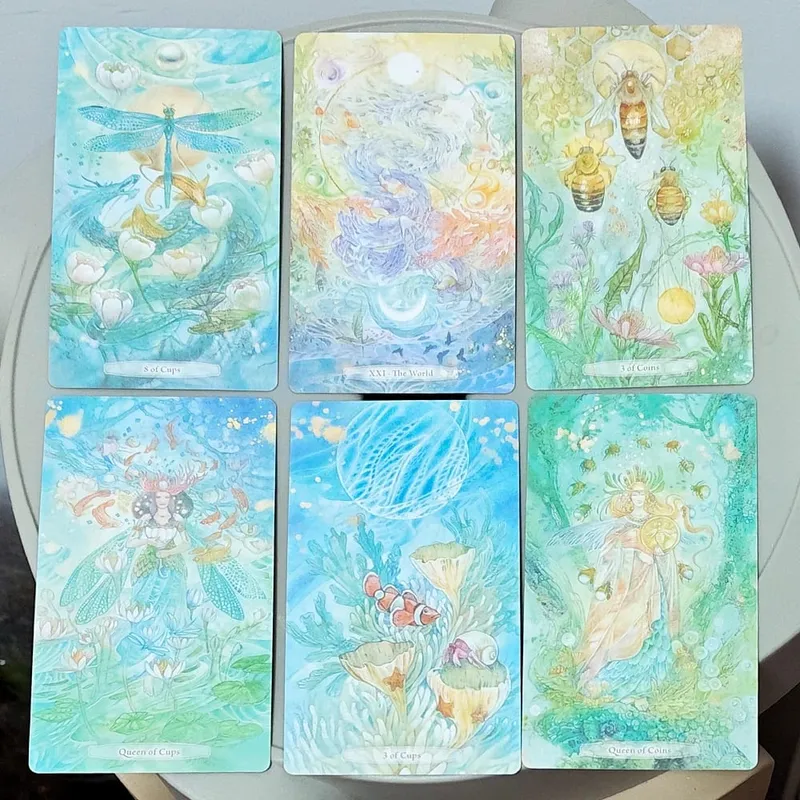 Verdance Tarot Deck in Rigid Box 78 Pcs Lyrical Nature-Inspired RWS Tarot Cards Double-embossed Cardstock 12*7cm — image 5