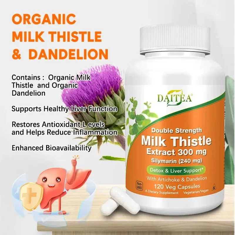 Liver Health Detox Cleanse Supplement | Artichoke Extract Milk Thistle & Dandelion Support A Healthy Liver Detoxify — image 2