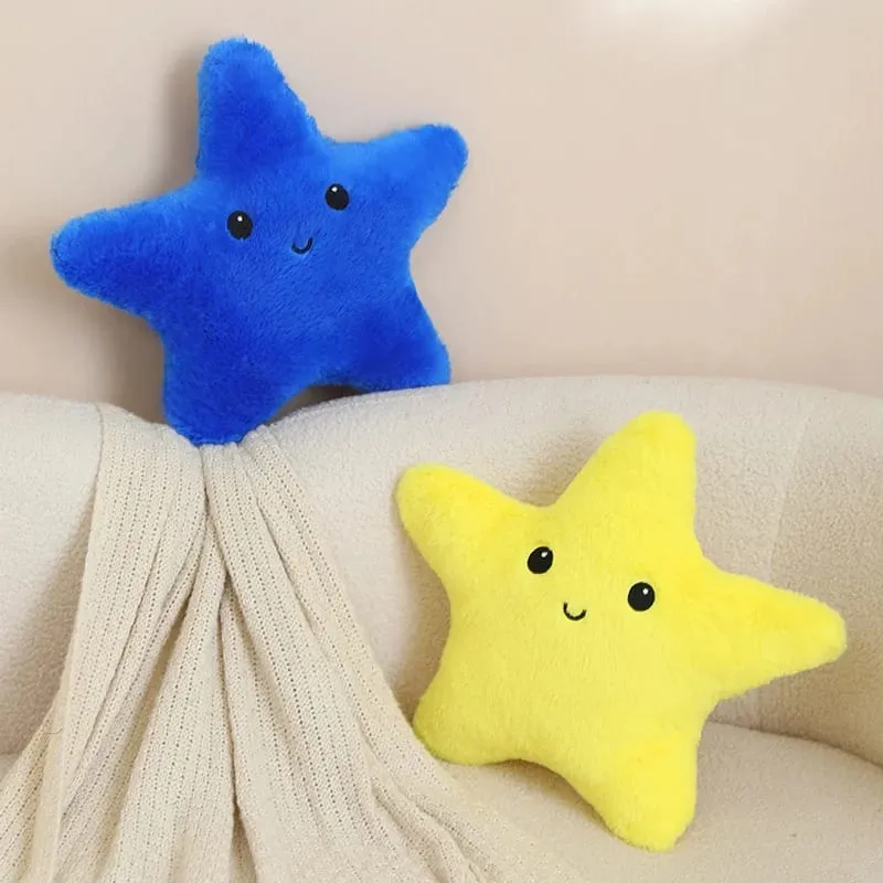 35/40cm Starfish Star Plush Pillow Stuffed Smiling Happy Sky Pillow Colorful Decor Cushion for Sofa Chair Back Support Gift — image 6