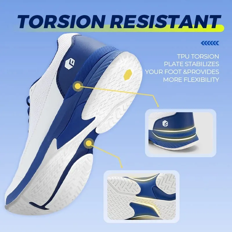 FitVille Men's Wide Width 2E Professional Tennis Training Shoes Breathable Lightweight Non-Slip Sports Sneakers Equipped with Arch Support for All Day Wear — image 4