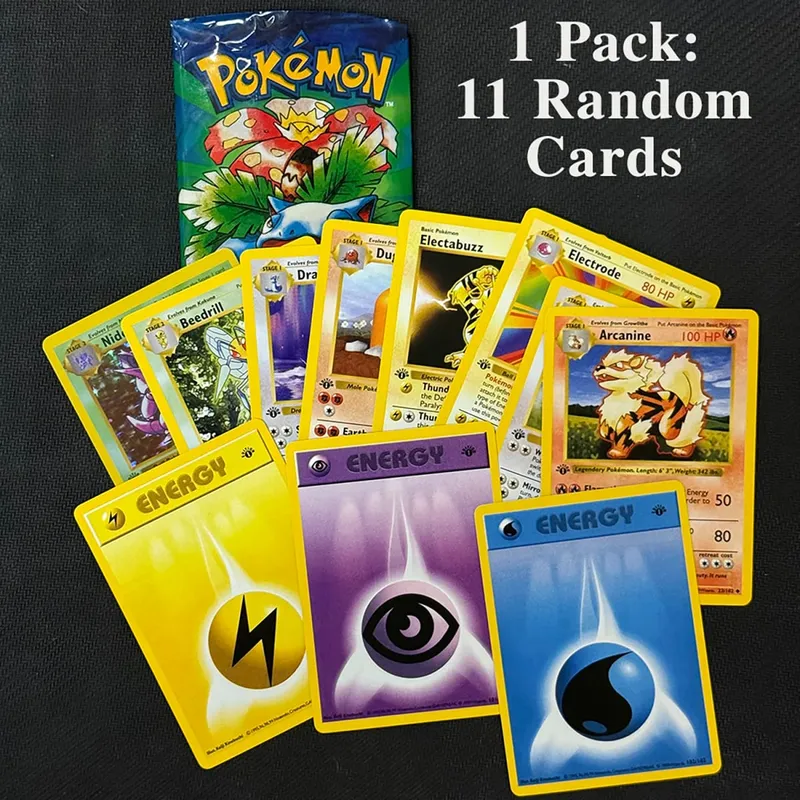 Booster Pack 11pcs/bag 1st Edition Pack Charizard Trading Card Game Collection Battle Booster Toys Boys Gift — image 4
