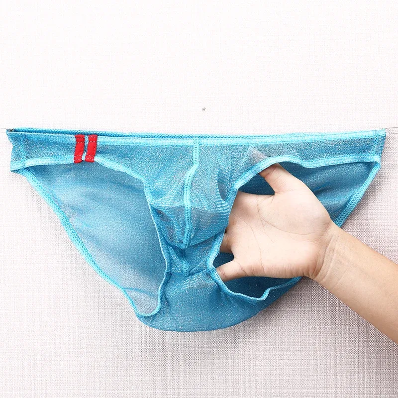 Cuecas masculinas ultrafinas de malha baixa cintura respirável — image 12