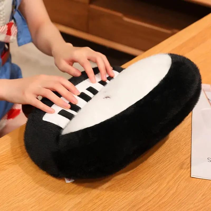 14/16cm Black Piano & White Air Conditioner Plush Pendant Stuffed Humanoid Musical Instrument Keyring Decor for Bag Gift — image 8