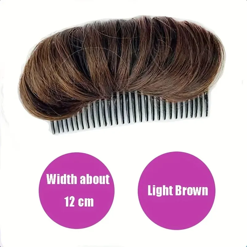 Synthetic Hair Invisible Bangs Pad High Straight Hair Up Comb False Hair Accessories Natural Hair Extension For Women Wig — image 8