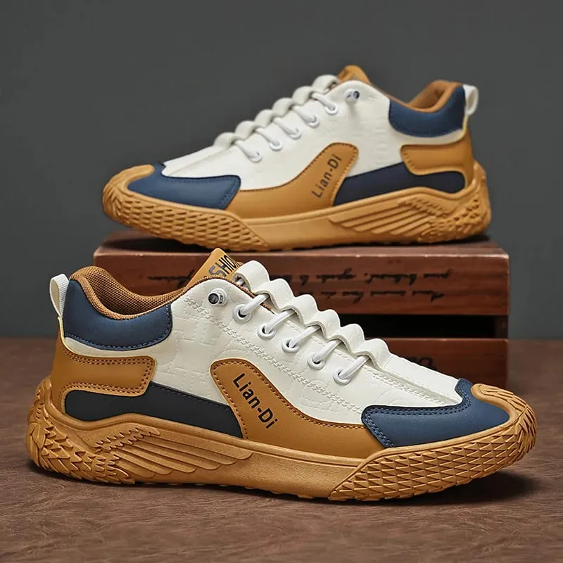 Spring and Autumn Fashion Elastic Band Sneakers for Men Versatile Trendy Casual Shoes Student Running Shoes Soft-Soled Lightweight Men's Shoes