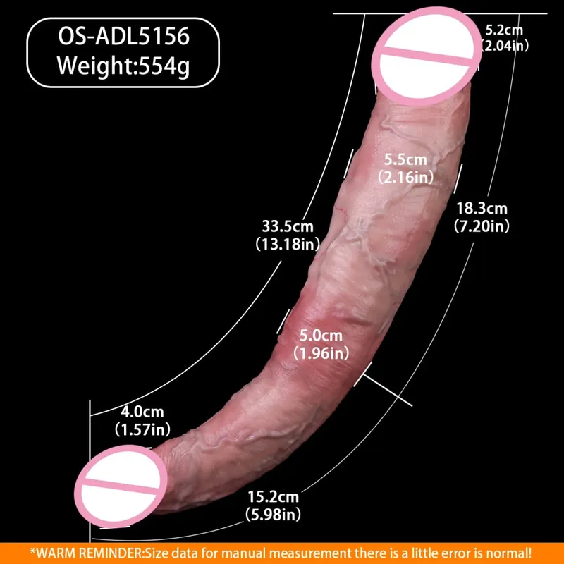 Silicone Dildos Double Ended Dildo Soft Buttplug Adult Intimate Toy Reusable Couple Game Play Anal Plug Anus Dilator — image 3