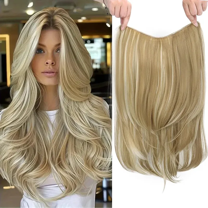 22Inch Synthetic Long Straight Multi Layer Hair Extension BB Clip Style Fiber Hairpiece for Women Daily Wear Confident Elegant — image 10