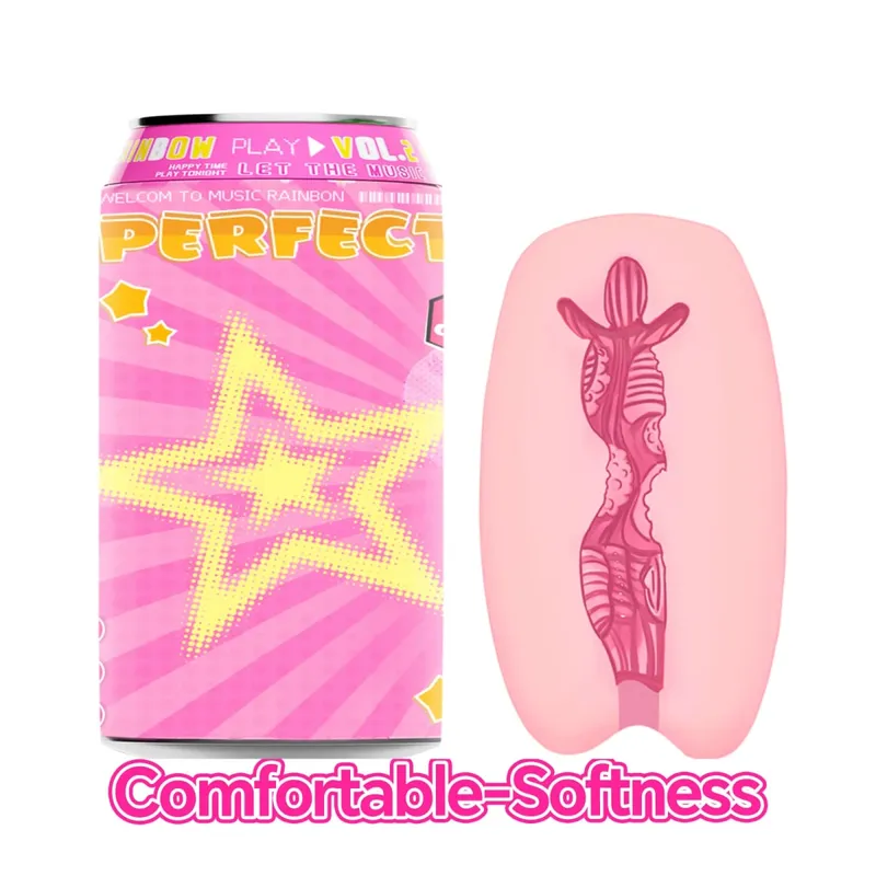 YUU Sex Toys Masculino Escondido Enlatado Copo Masturbação VER.2 Soft STPE Bolso Artificial Buceta Masturbadores para Homens Onahole 7 Cores
