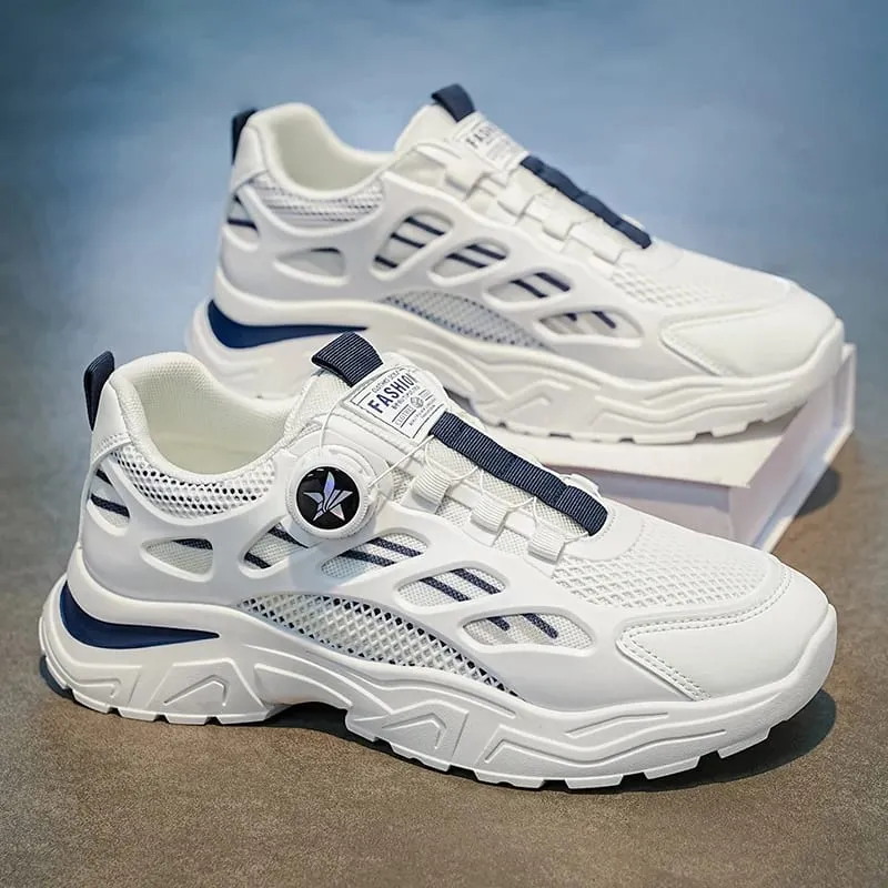 Men's Summer Breathable Sneakers Versatile Dad Shoes Casual Footwear New Student 2026 Rotate the Button — image 5
