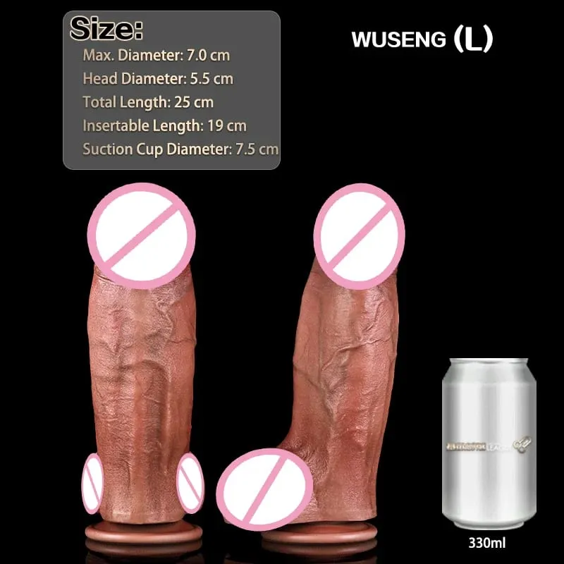 Realistic Dildo Lifelike Skin Texture Firm Core Design Ultimate Satisfaction Adult Toy — image 9
