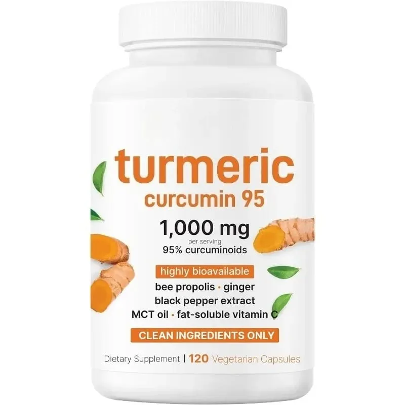 Turmeric Curcumin Botanical Supplement Pure Turmeric Extract Capsules with Ginger and Black Pepper 120 Pieces Per Bottle — image 8