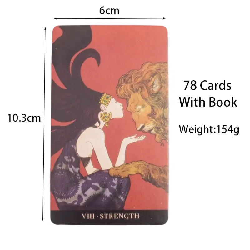 Circe Tarot 78 Cards with Instruction Booklet Fate Divination Tarot Cards FortuneTelling Card Games Party Board Game 10.3*6cm — image 6