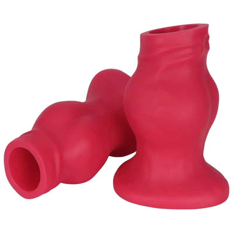 Hollow Huge Anal Butt Plug Adult Sex Toys Suction Cup Big Butt Plug For Male gay Big Anal Butt Plug Dilator Training Dialation — image 1