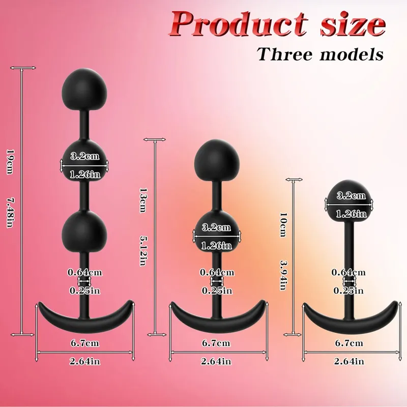 Hot Selling Wearable Anal Plugs With Steel Balls Analplug Buttplug Butplug Fake Dildo For Women Men Anal Beads Adult 18 +Sextoys — image 5