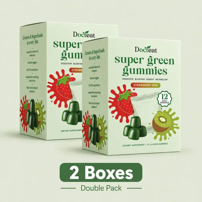 Super Green Superfood Gummies Multivitamin Vitamin A C D Chromium Antioxidant Immune Health Calcium Absorption 12 Servings — image 9