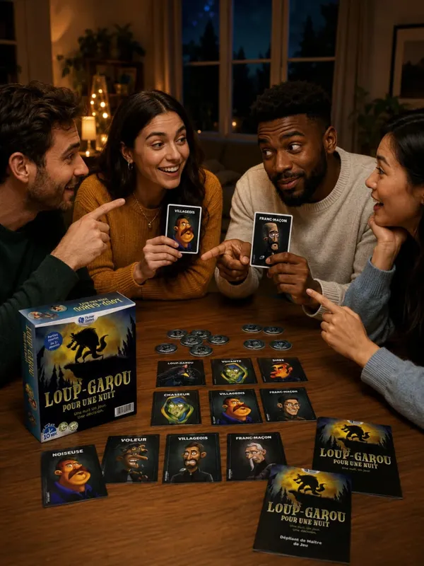 French Language Werewolf Party Card Game Social Deduction Board Game Classic Strategy Role Play Game for Family Friends — image 6