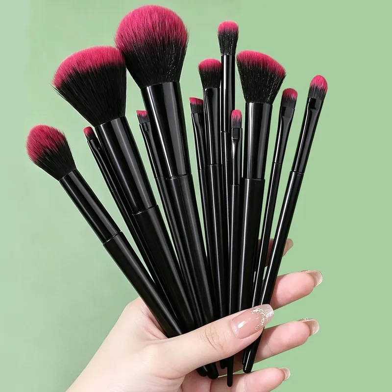 12/15/17Pc Soft Makeup Brushes Set for Beginners Loose Powder Blush Eyeshadow Brushes Dual-use Wet & Dry Makeup Sponge Triangle