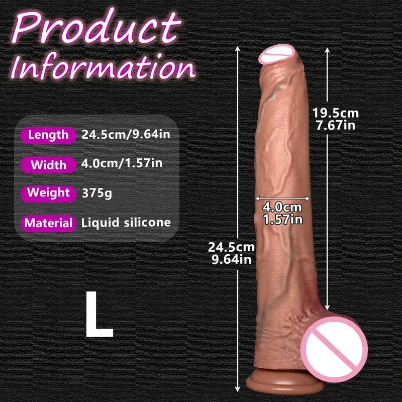 Realistic 5 Sizes Big Dildo Silicone Suction Cup Huge Penis Couples Masturbation Soft Cock Woman Man Anal Adult Sex Toy — image 11
