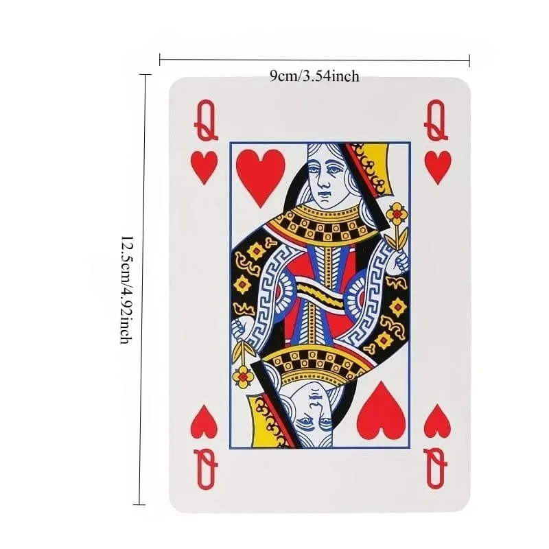 Oversized Playing Cards Jumbo 2x Larger Party Carnival Games For Adluts Juego De Mesa Familiar Divertido Funny Novelty Gifts — image 3