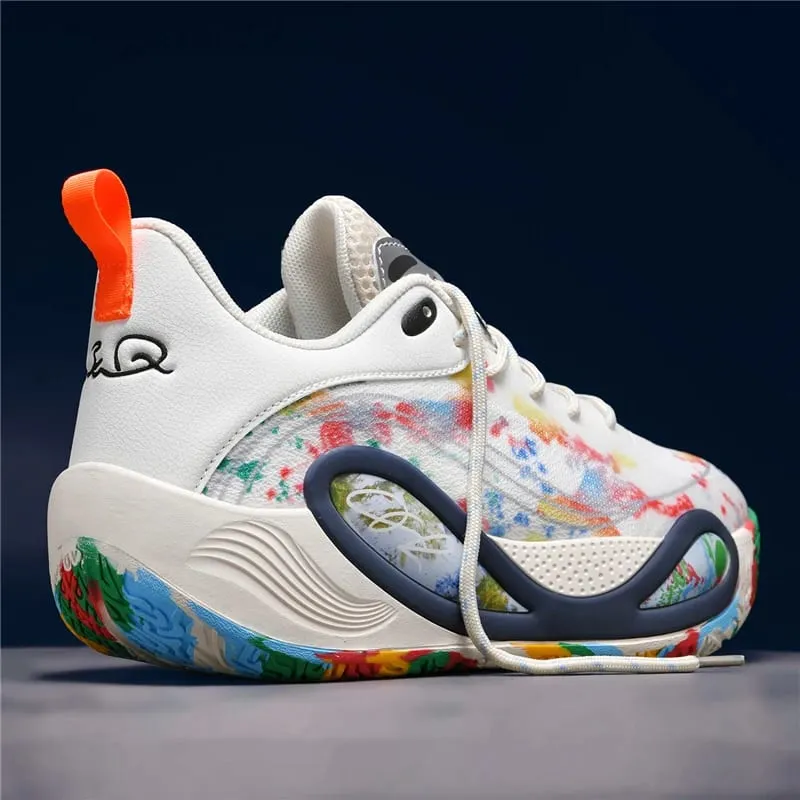 Men's Basketball Shoes Breathable Cushioning Non-Slip Wearable Runing Shoes Gym Training Athletic Basketball Sneakers for Women — image 1