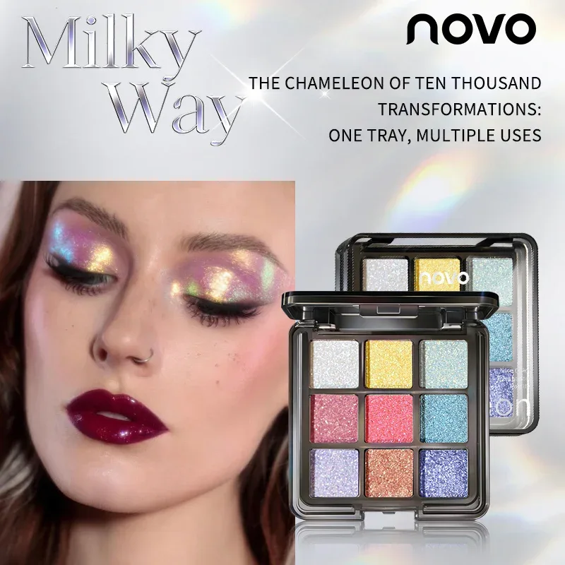 Yunyi Chameleon Nine Color Eye Shadow Disc Polarized Flasher Pearlescent Eye Shadow Multi Color Colorful Makeup — image 5