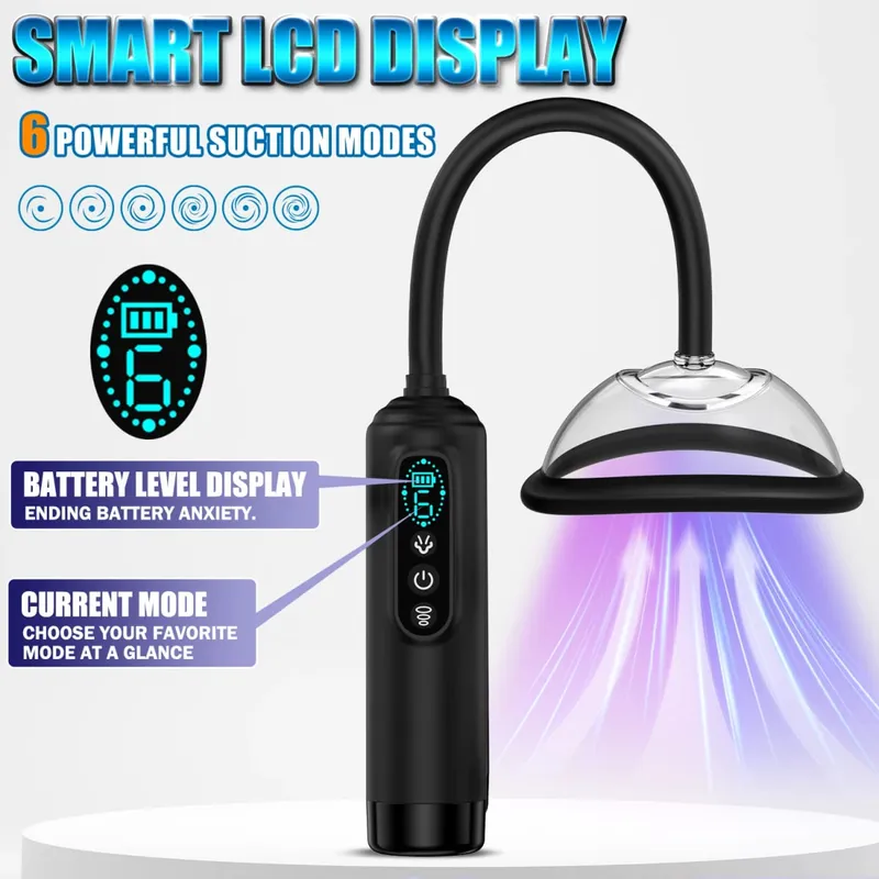 Electric Clit Sucker Vibrator Pussy Pump Nipple Sucking BDSM Vacuum Vagina Clitoral 6 Suck Modes Suction Sex Toys for Women — image 2