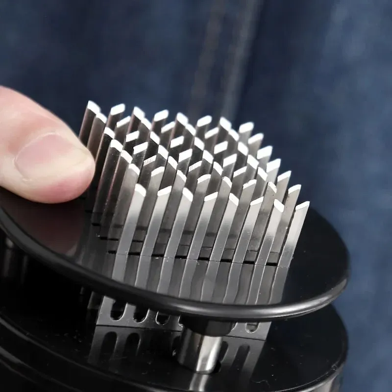 56 čepelí Jehlový tenderovač masa Nerezová ocel Maso Hovězí Steak Palička Maso Tenderizer Přenosné kladivo Pounder Nástroje na vaření — image 4