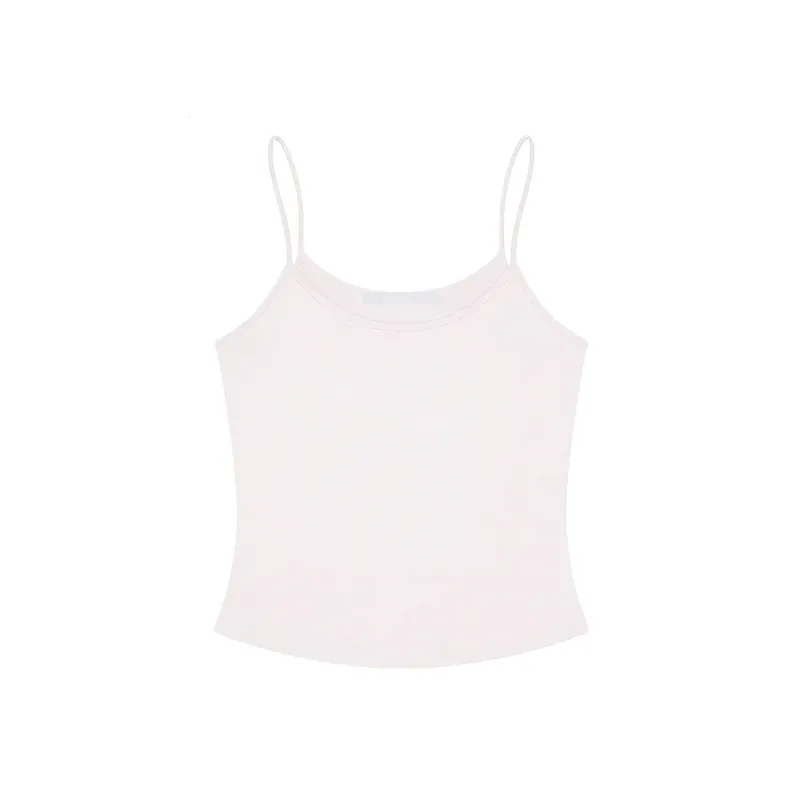 Tank Summer Solid Color Slim-Fit Camisole Basic Versatile Slimming Sleeveless Top Multi-Color Basic Versatile Top for Daily Commute Slim-Fit Camisole — image 14