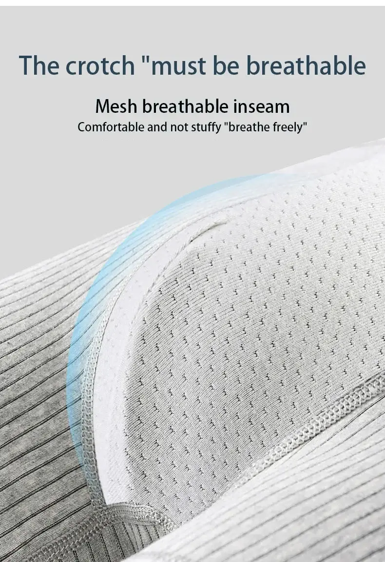 4Pcs Plus Size 6XL Men's Underwear 95% Cotton Boxer Soft Breathable Skin Friendly Individually Packed Fashionable — image 2