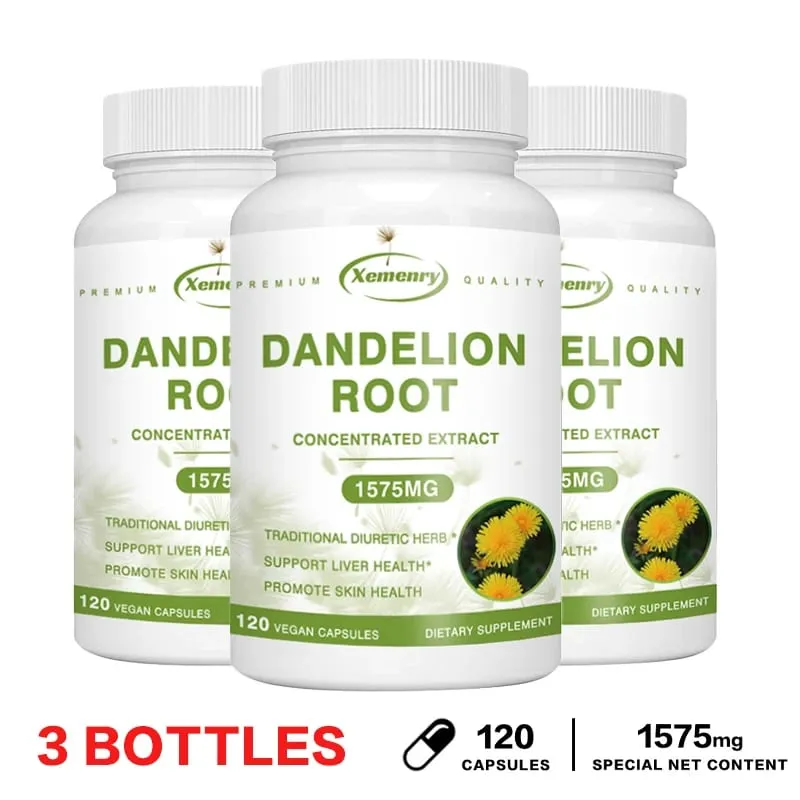 Dandelion Root Extract Capsules for Liver Detox Protection Liver Support Strong Immune System Normal Blood Pressure & Sugar — image 8