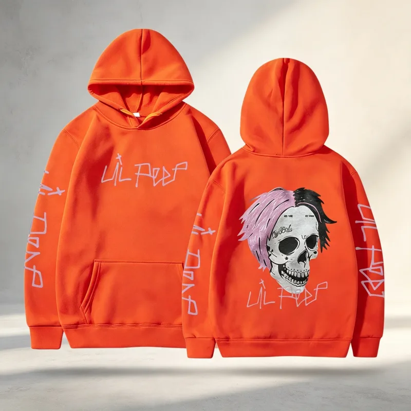 Rapper Lil Peep Cry Baby Hoodies Men Clothing Fashion Vintage Hip Hop Oversized Sweatshirts Gothic Harajuku Pullovers Streetwear — image 9