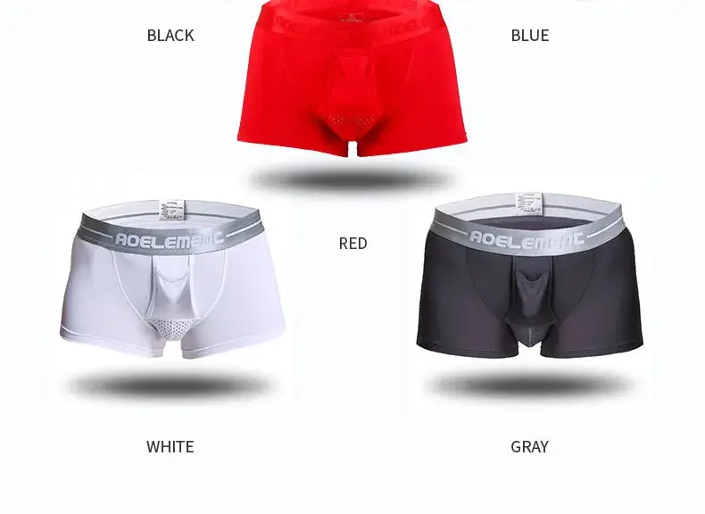 Caleçon homme sous-vêtements Push Up caleçon Modal homme respirant balle séparation pochette culotte Cueca grande taille L-5XL — image 5
