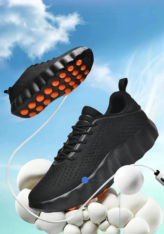 ClaWave Men Women Running Shoes Massage Particles Supercritical Cushioning Breathable Knit Sports Sneakers Non-slip Walking Shoe — image 8