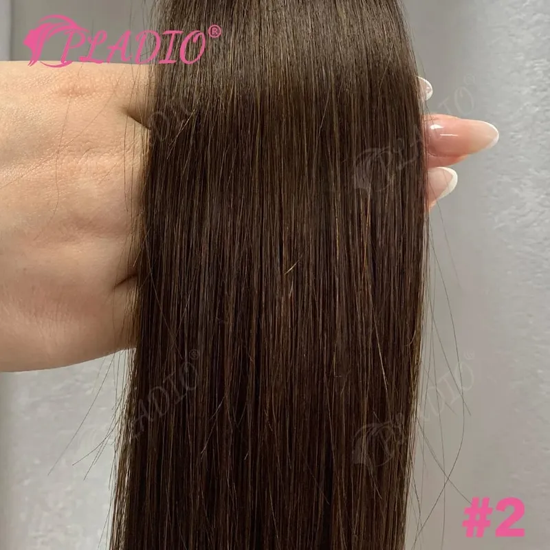 100% Human Hair Tape in Extensions 20Pcs 50g Remy Skin Weft Seamless Invisible Silky Straight Thick Ends for Wedding Women — image 9