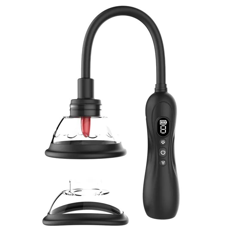 Pussy Pump Vibrator Tough Licking Sucking Toys BDSM Electric Vacuum Suck Vagina Female Sex Pump Toy Clit Nipple Sucker for Women — image 6