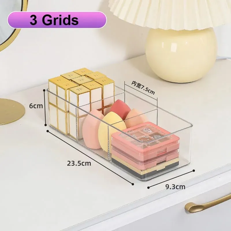 Acrylic Cosmetics Storage Box for Lipstick Makeup Brushes Layered Storage Desktop Drawer Comestic Tools Makeup Puff Storage Box — image 8