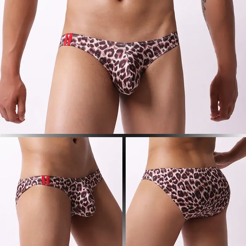 Men's Underwear Breathable Panties Fashion Printed Underpants Low Waist Lingerie Briefs 3256810337747479 — image 2