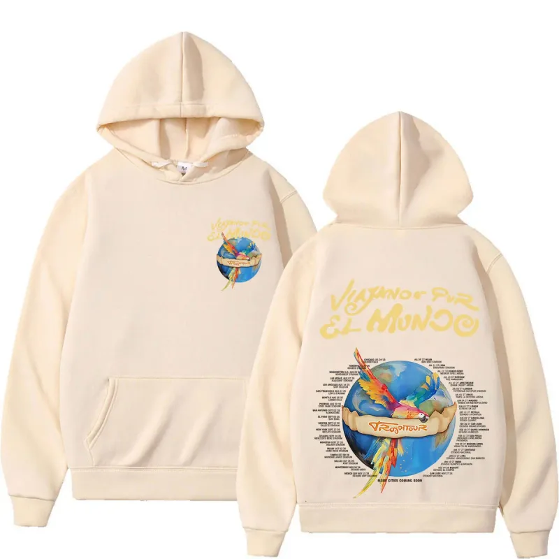 Karol G Viajando Por El Mundo Tropitour 2026 Graphics Hoodie Men Women Fashion Sweatshirts Casual Oversized Pullovers Fan Gifts — image 7