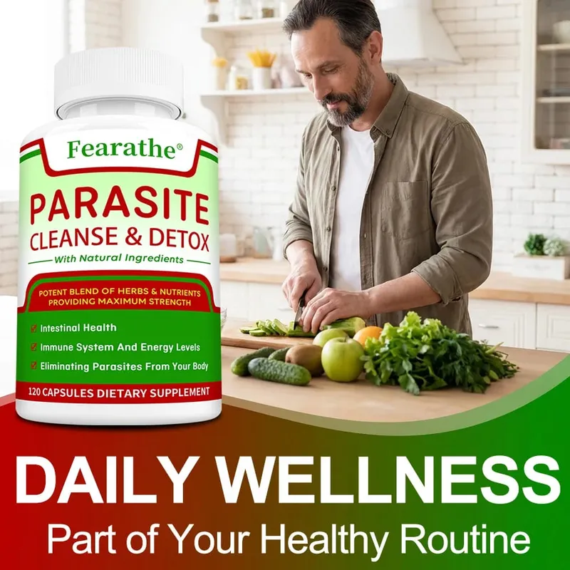 Parasite Cleanse & Detox Capsules - Promote Intestinal Cleansing and Detoxification Relieve Constipation Supplements — image 3