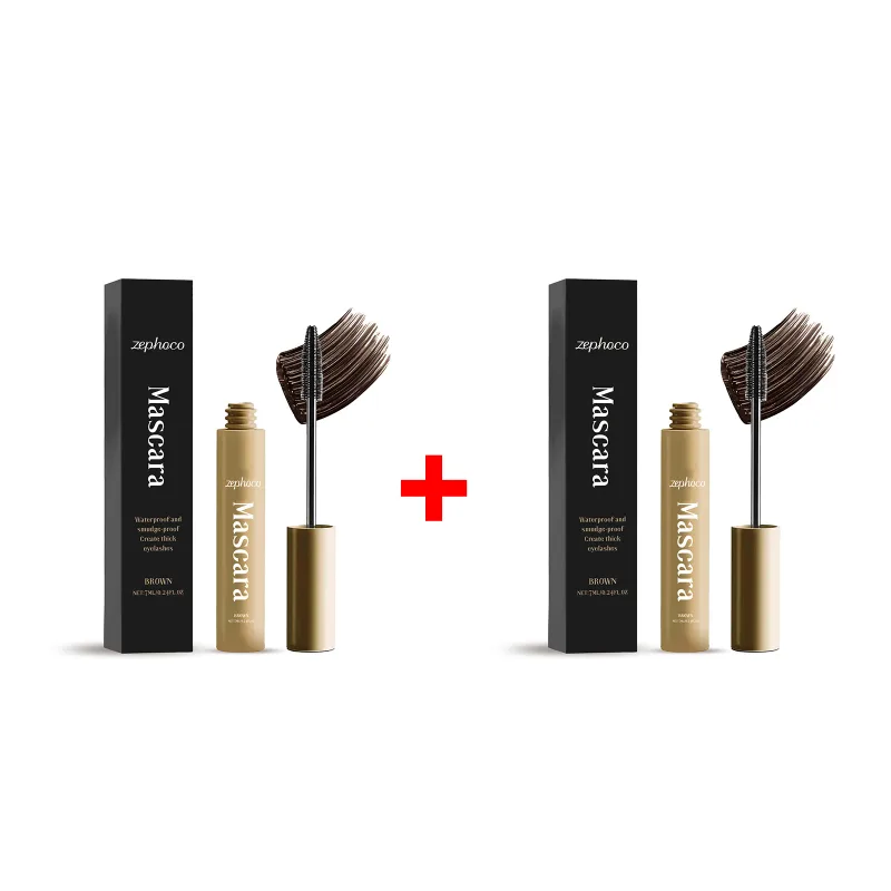 Brown Mascara Natural Curls Long-Lasting Makeup Waterproof Sweatproof Lengthens Eyelashes Anti-Fouling Eye Black Eye Cosmetics — image 8
