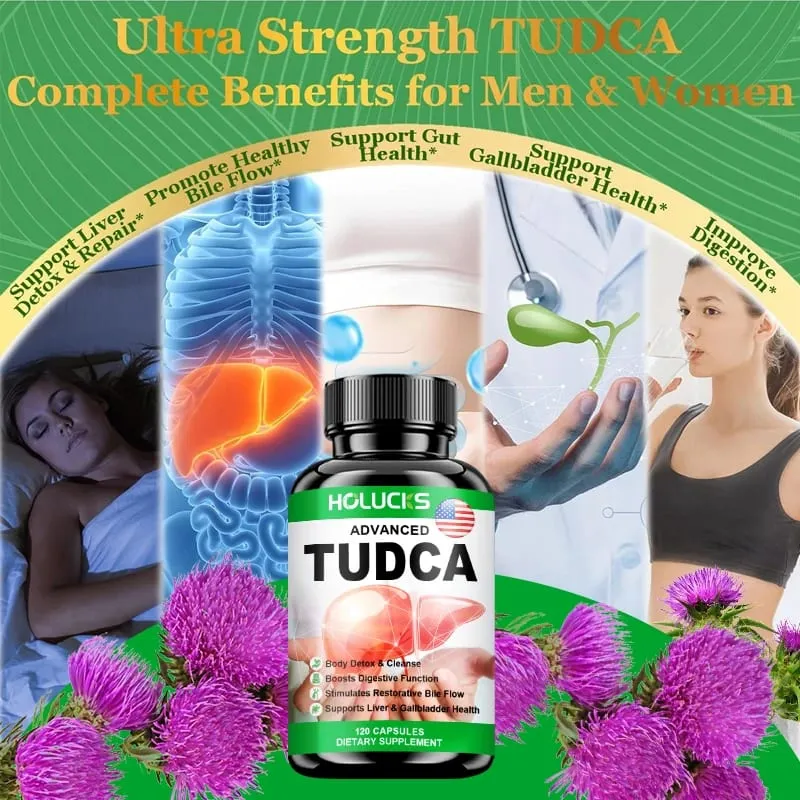 Complex 2000mg with Milk Thistle & 10B Probiotics & Pterostilbene for Liver Support Detox Digestion 120 Capsules
