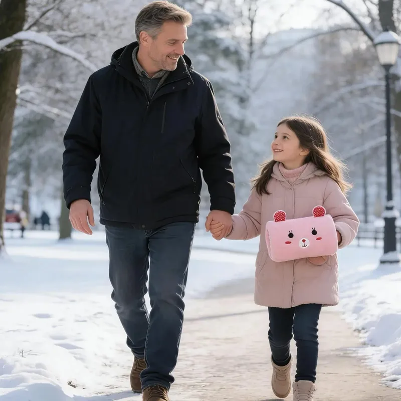 Hand Warmer Pillow Bunny Shape Hand Muff Throw Pillow for Kids Classroom Travel Napping Winter School Home Cold Weather