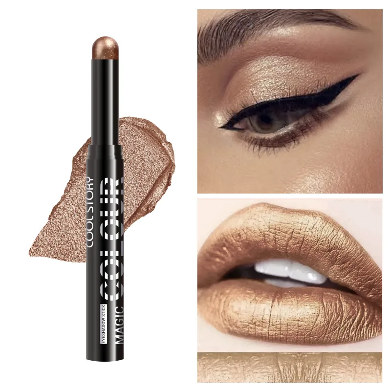 2 in 1 Eyeshadow Lipstick Stick Pencil Waterproof Glitter Brighten Matte Eye Shadow Makeup Pigment Eyeshadow Pen — image 24