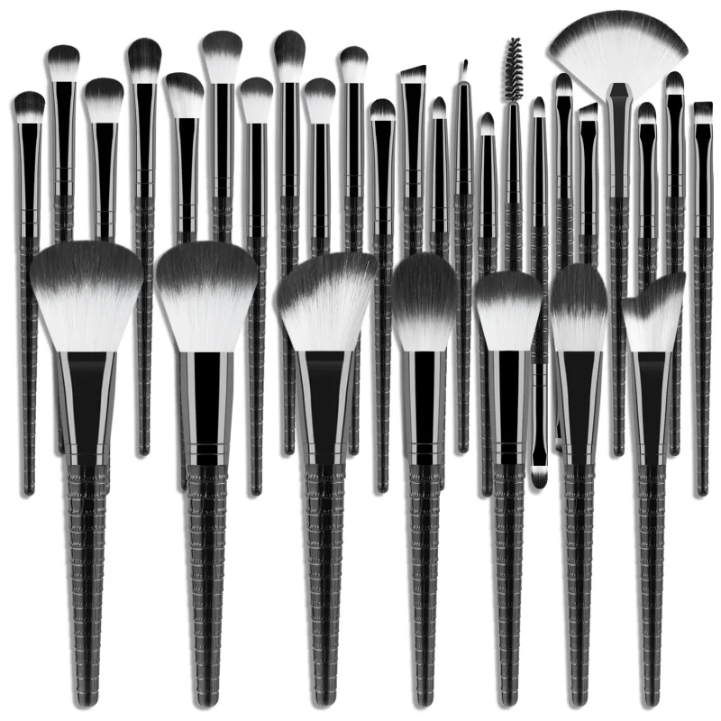 30Pcs Professional Makeup Brushes Set Soft Synthetic Brushes For Foundation Blush Contour Eyeshadow Full Face Cosmetic Tools — image 8