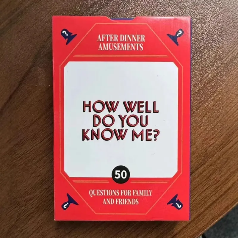 Multi-Themed Dinner Party Mini Card Game Portable Travel Party Games Trivia Riddles & Conversation Starters for Adults & Kids — image 2