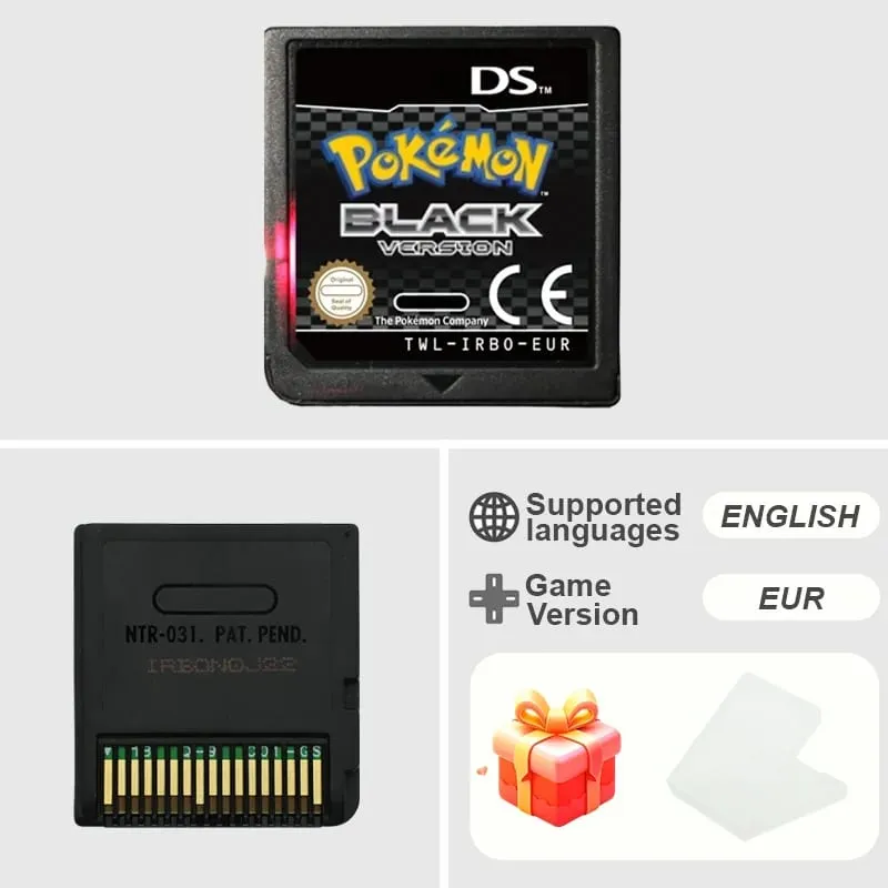 Pokemon Series DS Game Cartridge Diamond Platinum Pearl HeartGold SoulSilver Black White Multilingual for NDS/2DS — image 27