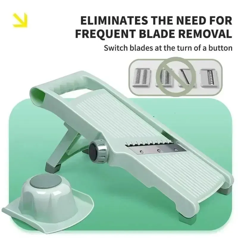 Multi-function Vegetable Slicer Household Fruit And Vegetable Cutter Manual Adjustable Knob Lemon Potato Grater Kitchen Gadgets — image 8